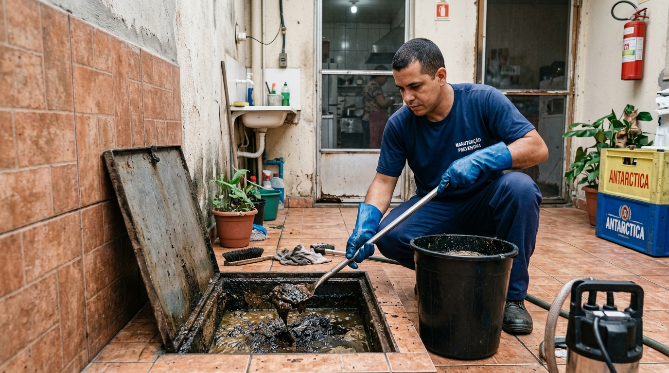 Limpeza de Caixa de Gordura perto de mim em Patos de Minas‑MG